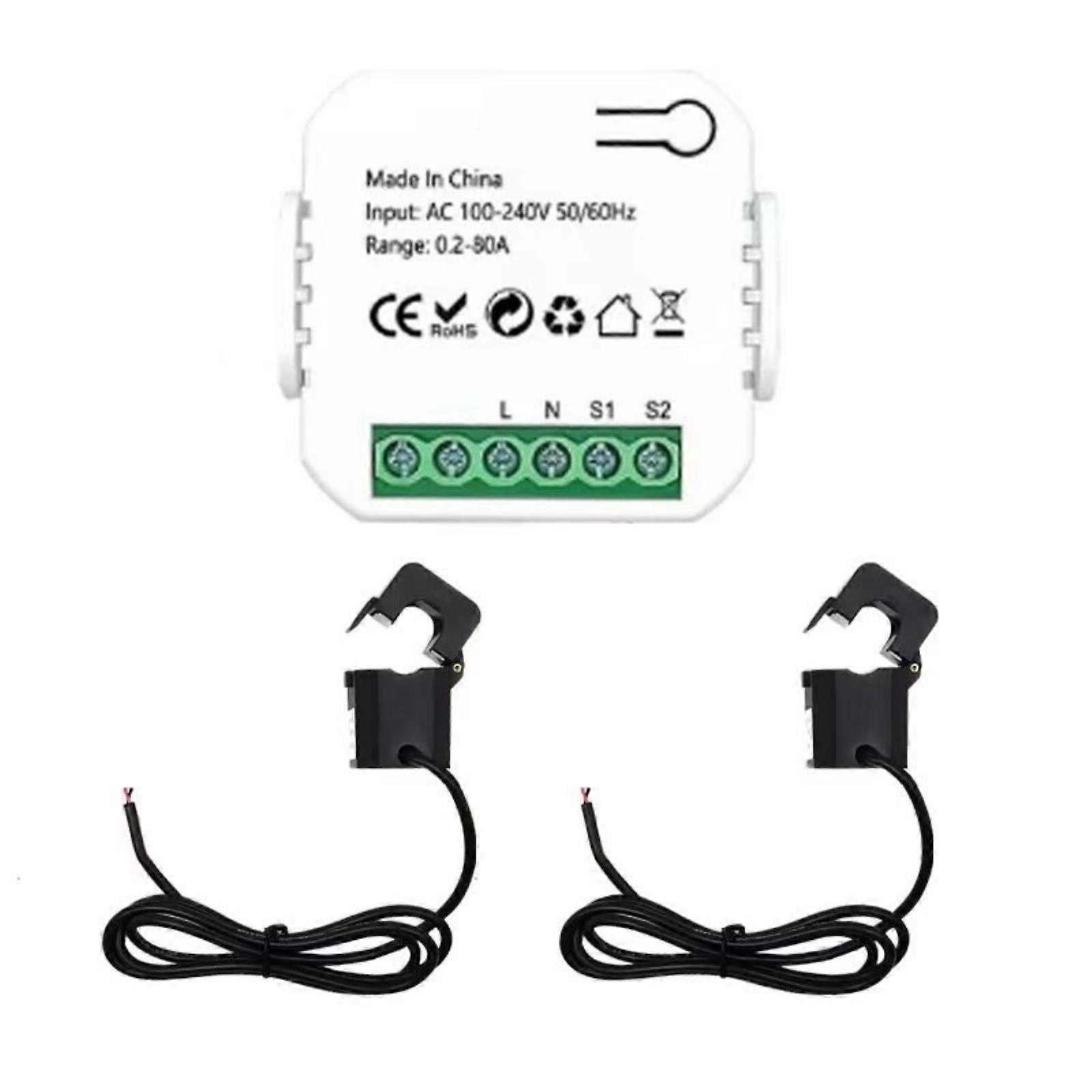 Energy Meter Power Monitors Solar System Power Production Consumption Bidirectional Monitoring Meter Power Monitors Multicolor