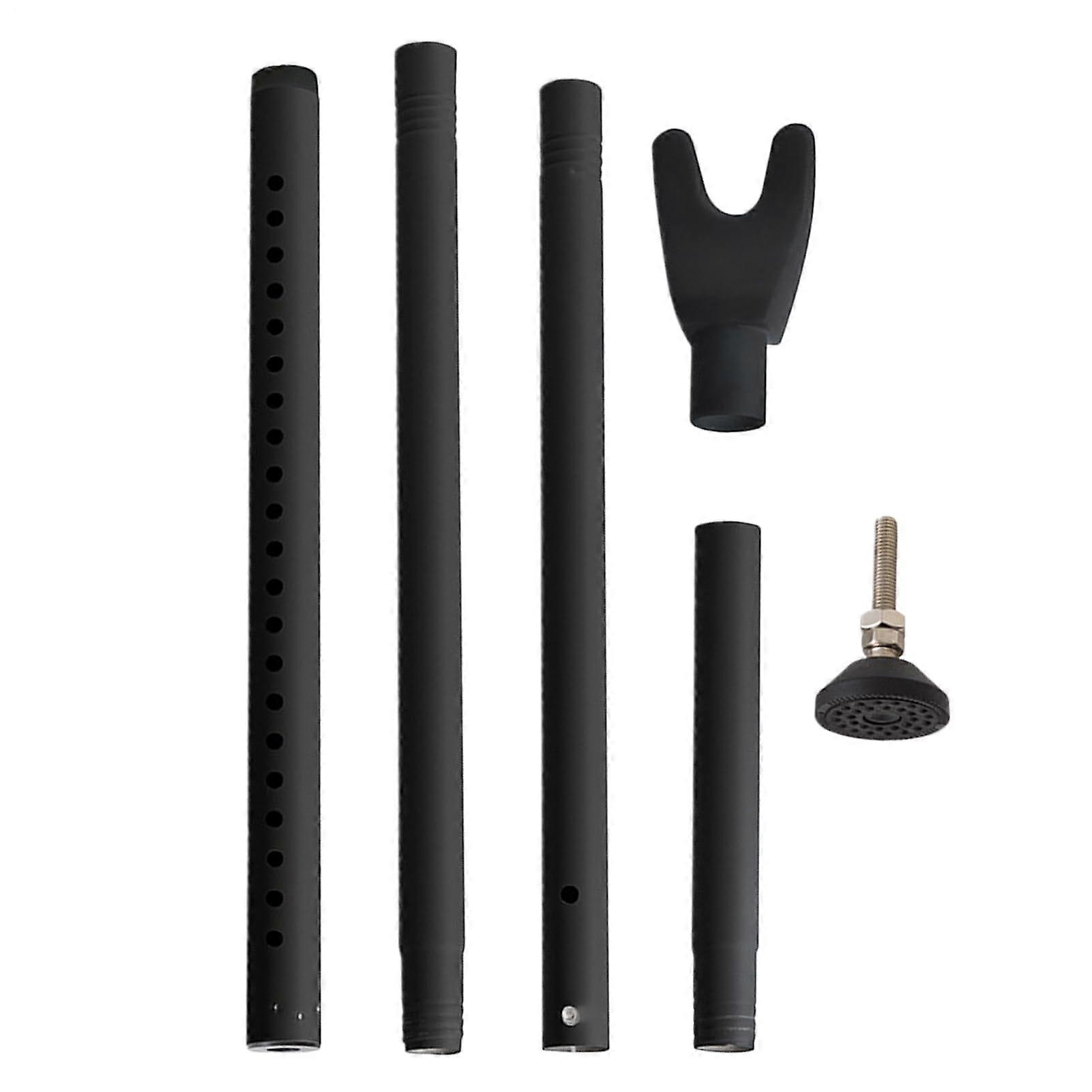 Security door stopper, load door security stop Theftproof reinforced security pin for student rooms and apartments, Black