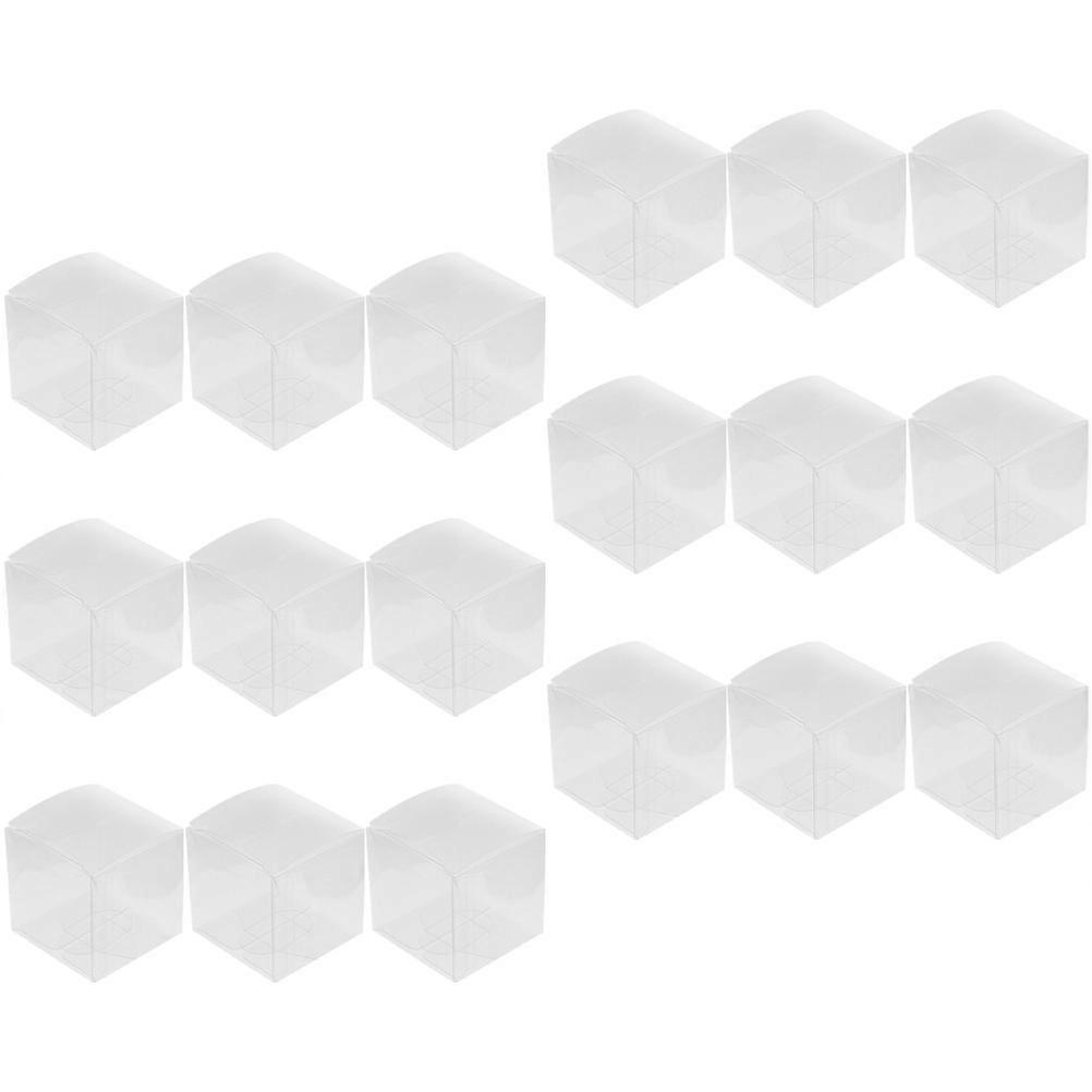 20PCS Box Treats Clear Box Chocolate Wrapping Box Biscuits Storage Cases