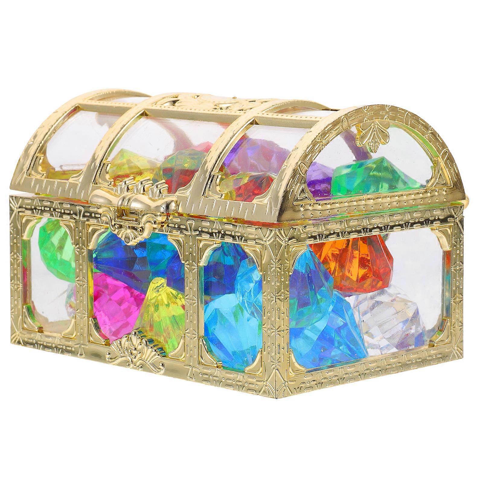 Acrylic Colorful Gems 1Set Assorted Color Safe for Kids Fake Gems for Playing