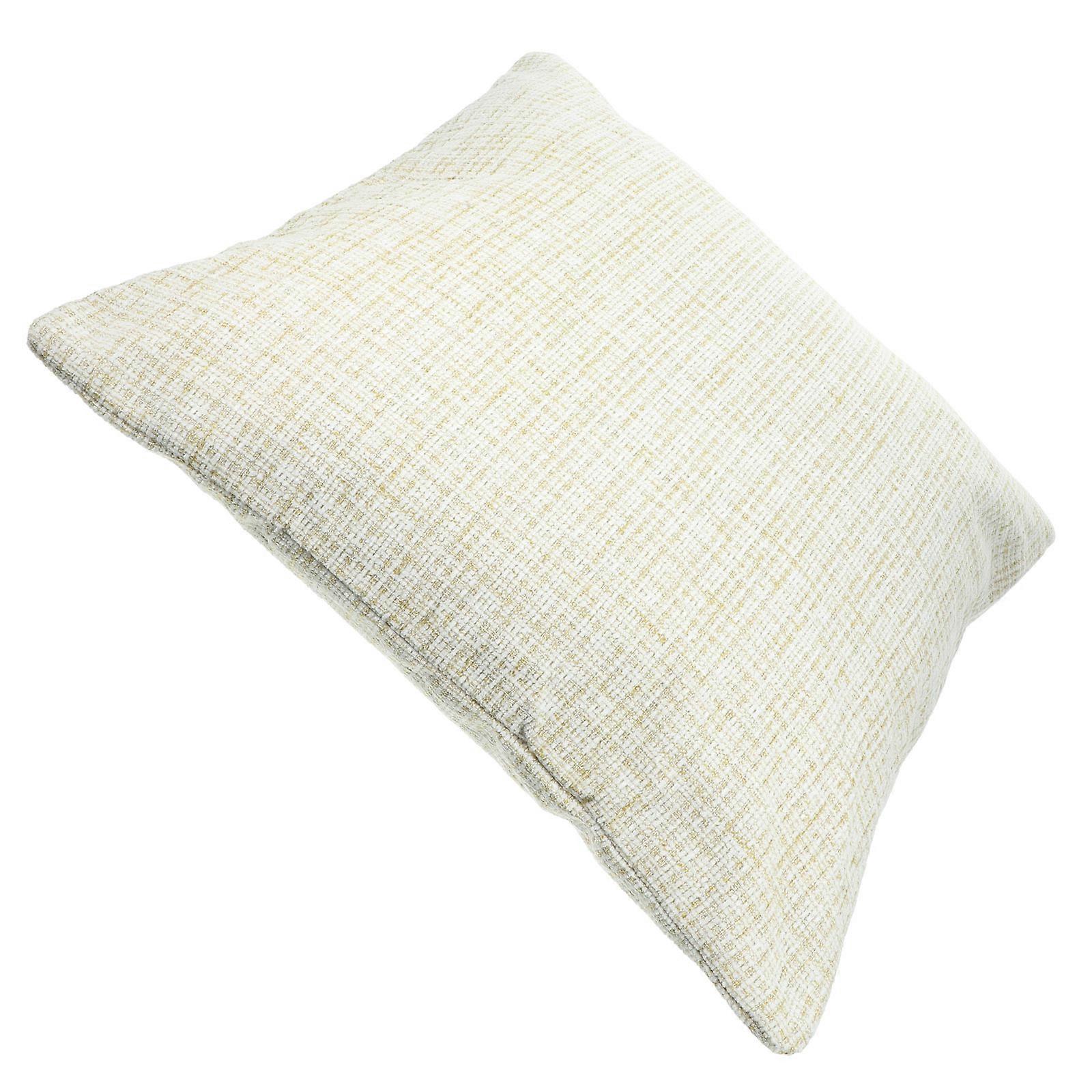 Beige Throw Pillow Cover with Craftsmanship and Simple Style for Daily Use Polyester