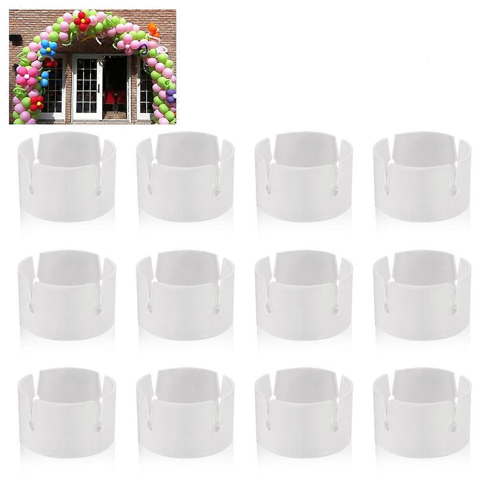 White Plastic Balloon Arch Rings for Party Use Each Ring Needs 4 Balloons Easy to Operate 150pcs