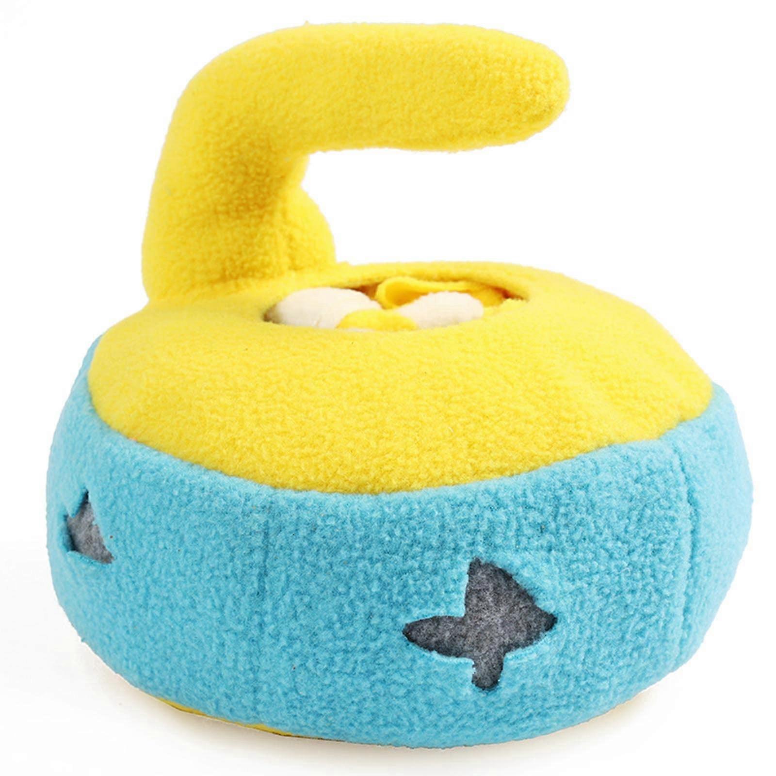 Snuffle Dog Plush Chew Toy, Blue Spiral Design, Soft, Durable, Ideal for Small to Medium Dogs