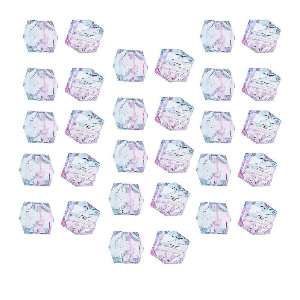 DIY Transparent Acrylic Beads for Jewelry Making Multi Color Craft Accessories with Large Hole 200pcs