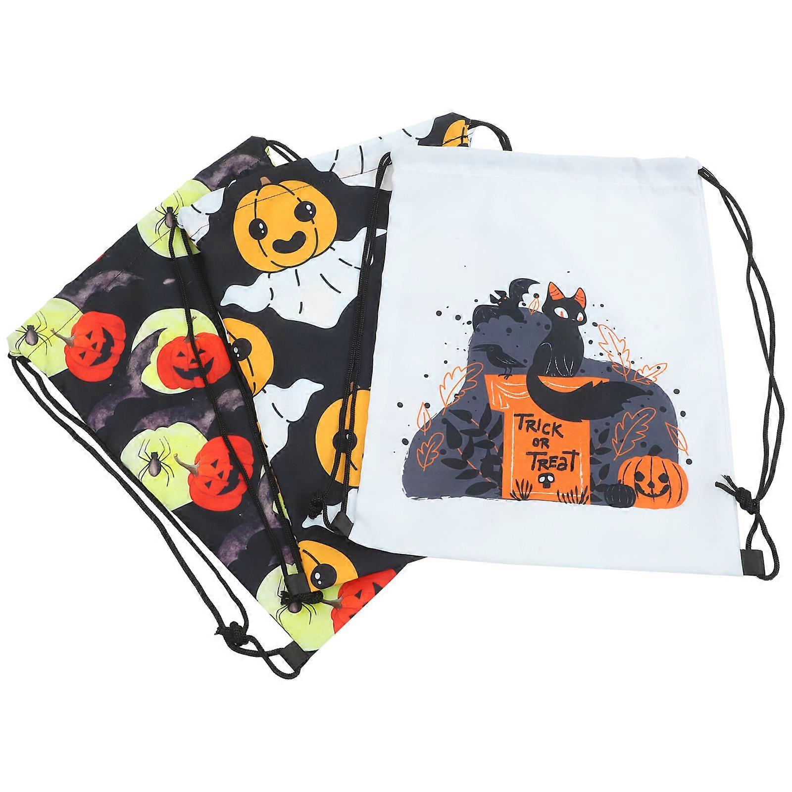 Storage Holder Drawstring Backpack For Camping Practical Assorted Color 3Pcs