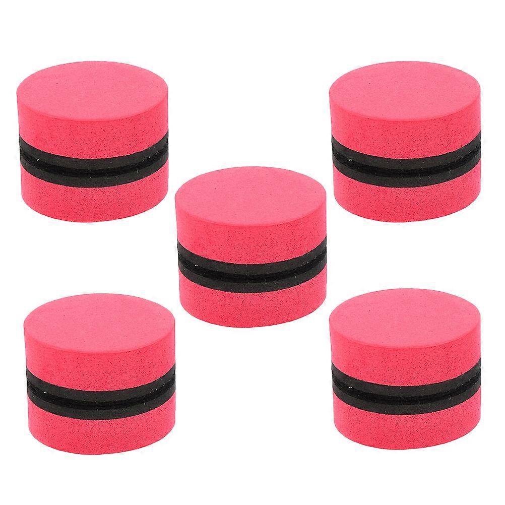 Magnetic Round Whiteboard Erasers Lightweight Dry Erase Cleaners for Classroom, Office & Home Use Felt Material 10pcs Set