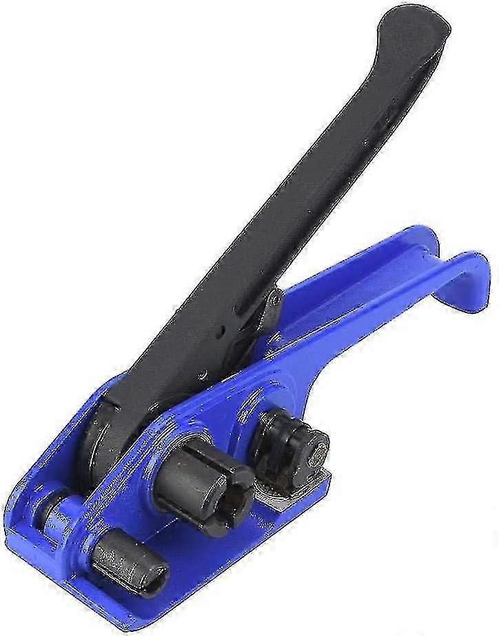 Strapping Machine Strapping Machine Manual Steel Strap Thickened Legs Tensioner Crimper Belts Banding Tool For Pet Plastic Straps With Cutter, 16~19mm