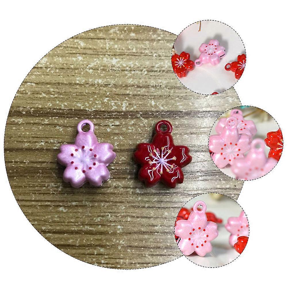 Lovely Cherry Blossom Shaped Pet Bell Accessories with Iron Material for Decoration