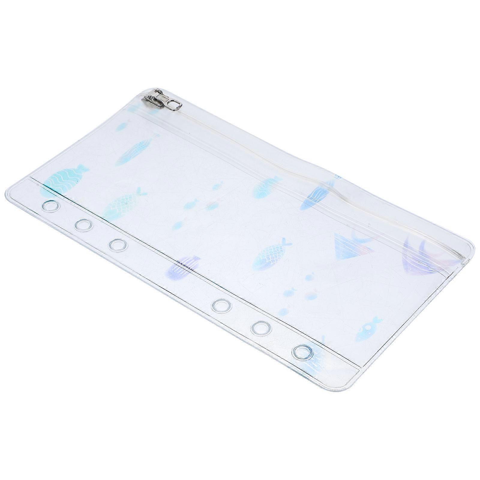 PVC Zipper Folder Budget Binder Pocket Young Kids Stylish Look Home Storage 1Set