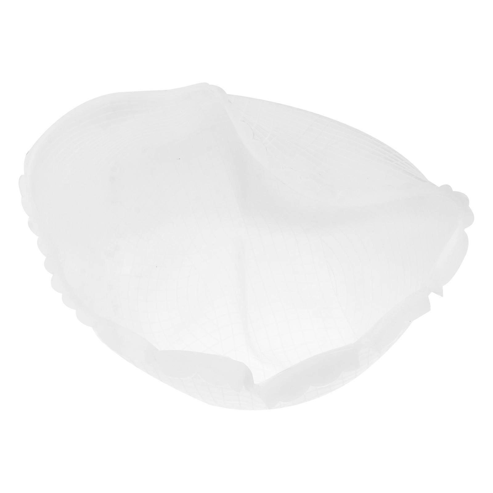 Silicone Hair Dye Cap for Salon Use with Small Circles for Comfortable Fit and Attractive Fashion White