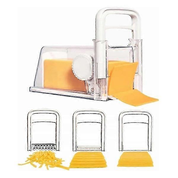 Trancheuse à fromage 4 en 1, avion à fromage, râpe à fromage 4 en 1, boîte de rangement d’avion à beurre, coupe-fromage pour la maison