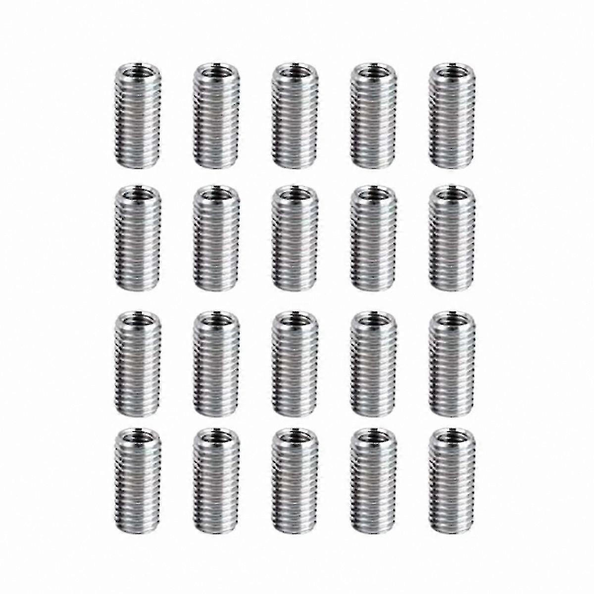 20 Pack Thread Reducing Nuts M8 to M6 Conversion Adapters Screw Sleeve Bolt Threaded Reducers for Mechanical Applications