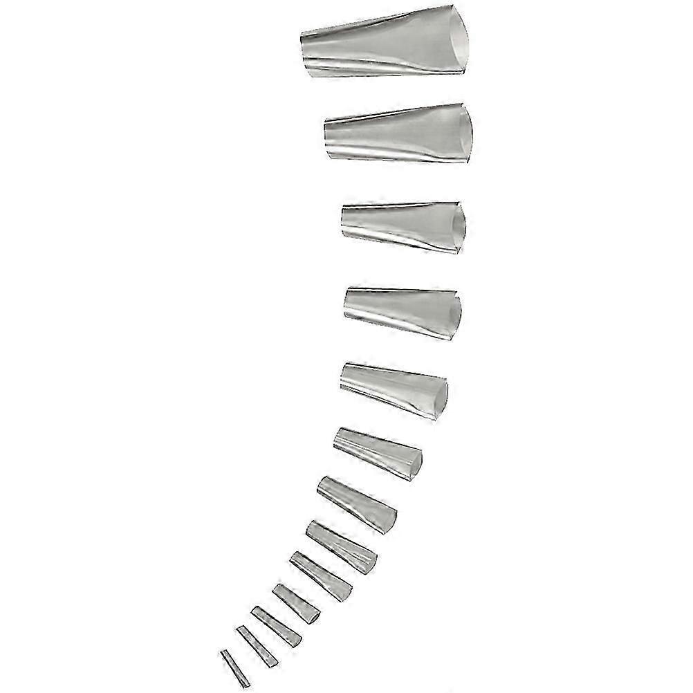 Reusable Caulking Nozzle Tips Caulk Nozzle Applicator Tool Set Diy Projects Silver 13Pcs