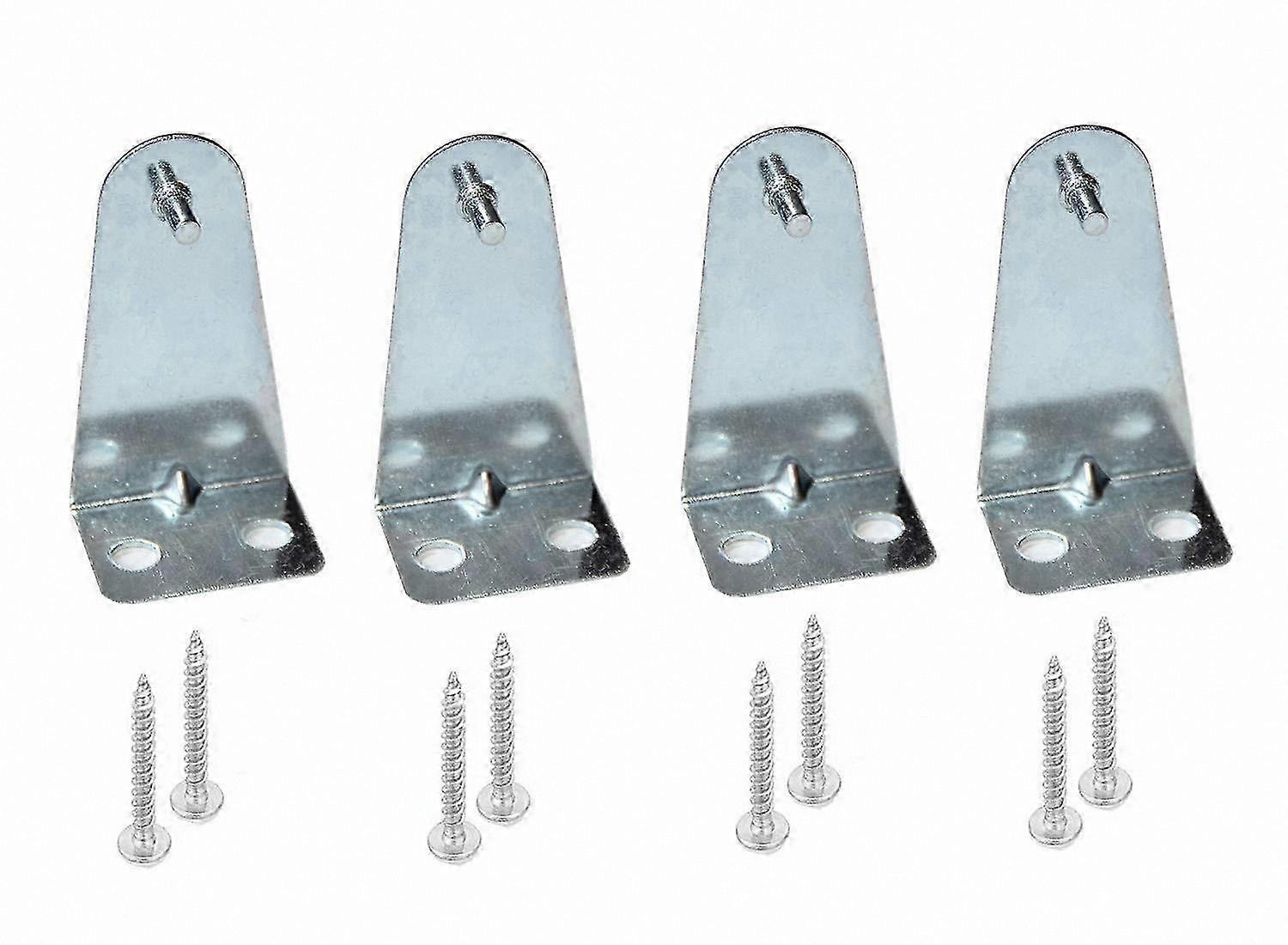 4 Pack Metal Brackets for Blinds Bottom Rail Holders Replacement Parts for Horizontal Window Shades and Blinds Installation