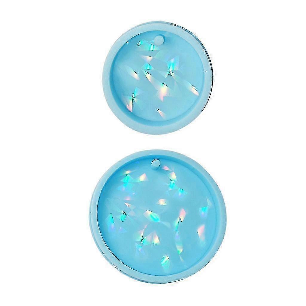 Holographic Resin Molds with Light And Shadow Round Design