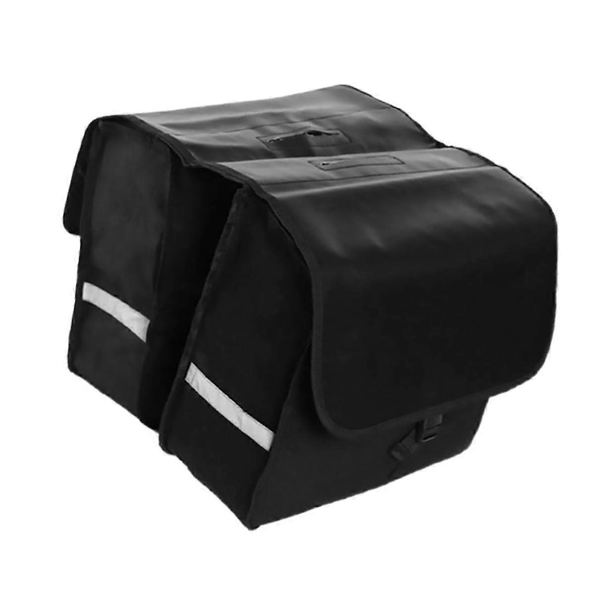 Bicycle pannier rack bag with reflective strips, large compartments for bicycles for transporting laptop tools and upgrade version.