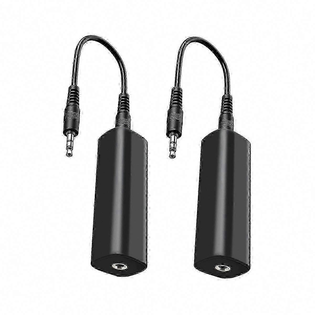 Ground Loop Isolator Noise Filter for Car o & Home Stereo, 2 PCS with 3.5mm o Cables