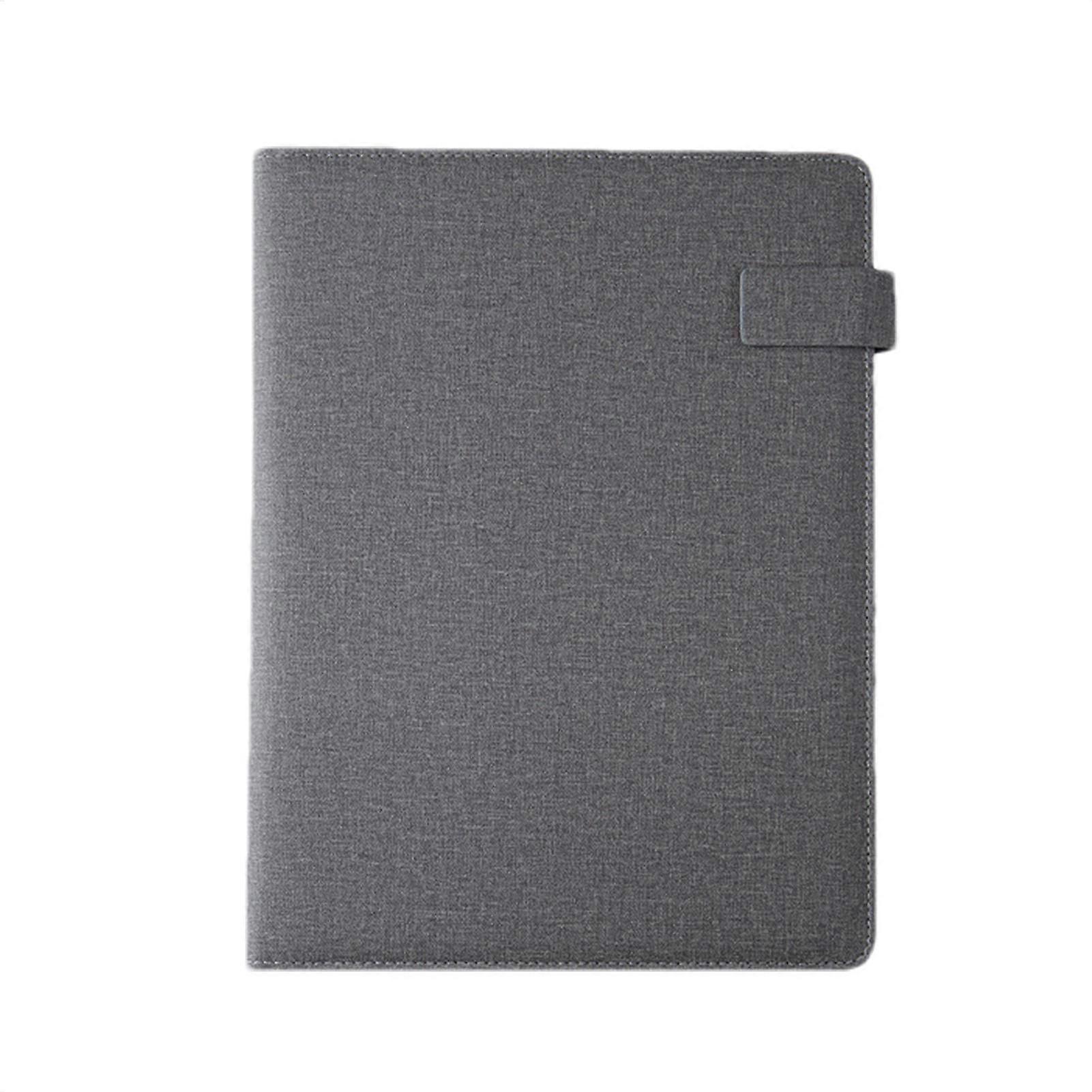 Multifunctional Business Binder A4 Conference Notebook, Portfolio Organizer, Document Folder For Meetings, Gray