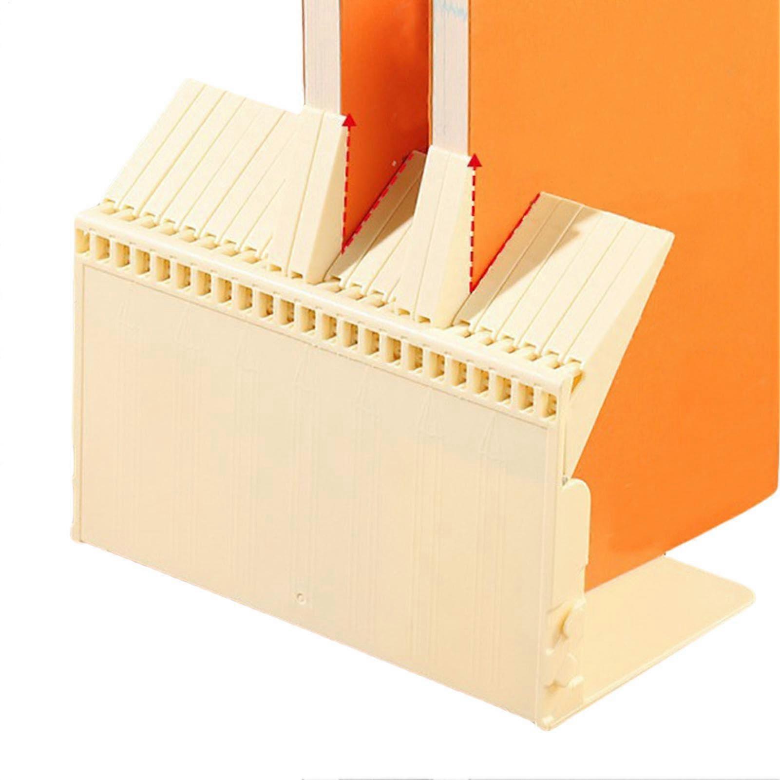 Acrylic Bookends for Desk Organization, Adjustable Heavy Duty Book Holder, Non-Slip Design, 7.87 x 4.72 x 5.91 Inches