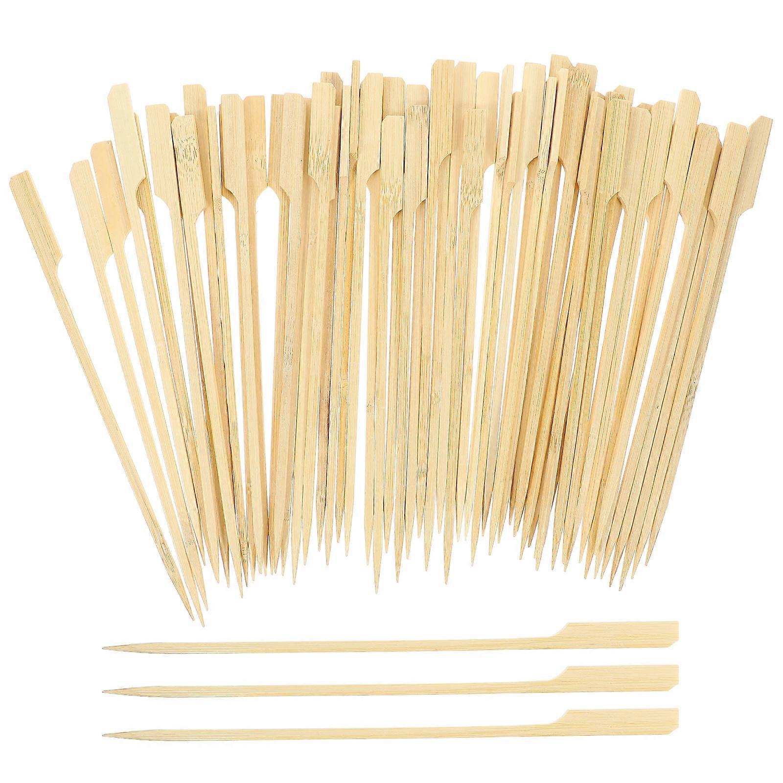 Bamboo Skewers for BBQ Lightweight and Easy to Carry Perfect for Outdoor Parties and Roasting 200 Pcs