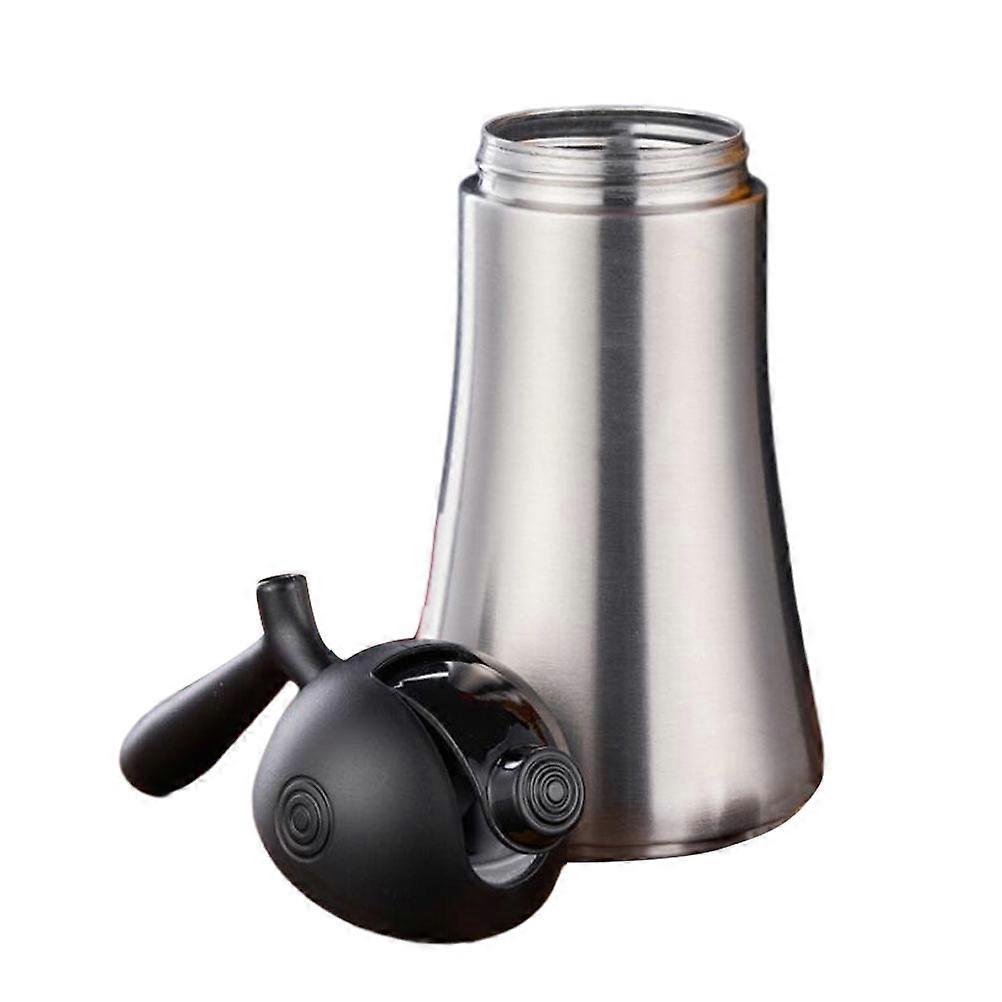 Stainless Steel Oil Storage Pot 750ml Cylindrical Design Suitable For Kitchen Occasion Automatically Open 1Pc