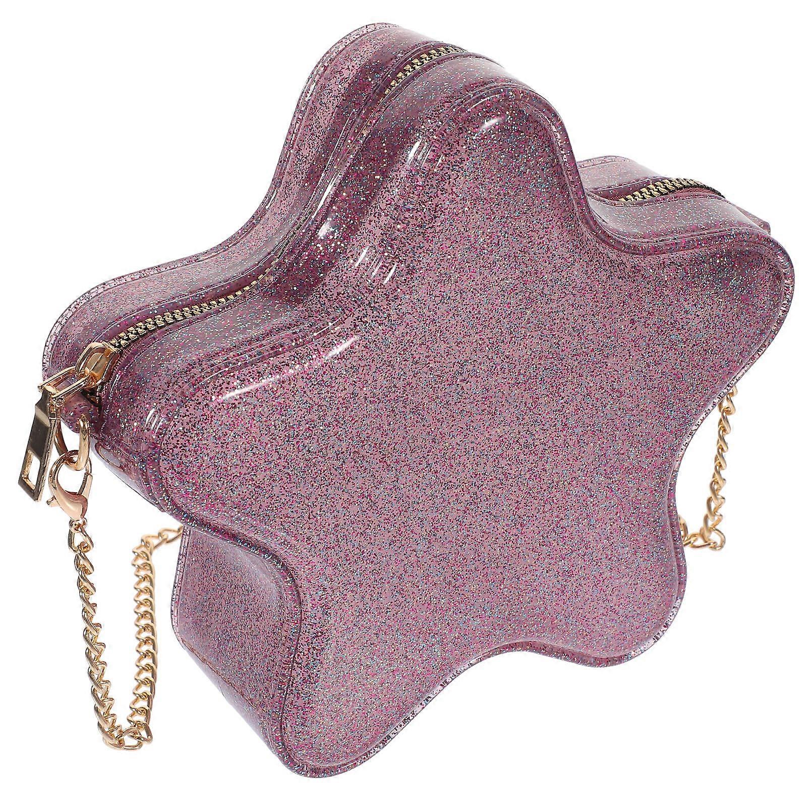 Crossbody Bag for Storage Use Fashionable PVC Alloy Handbag 1 Piece