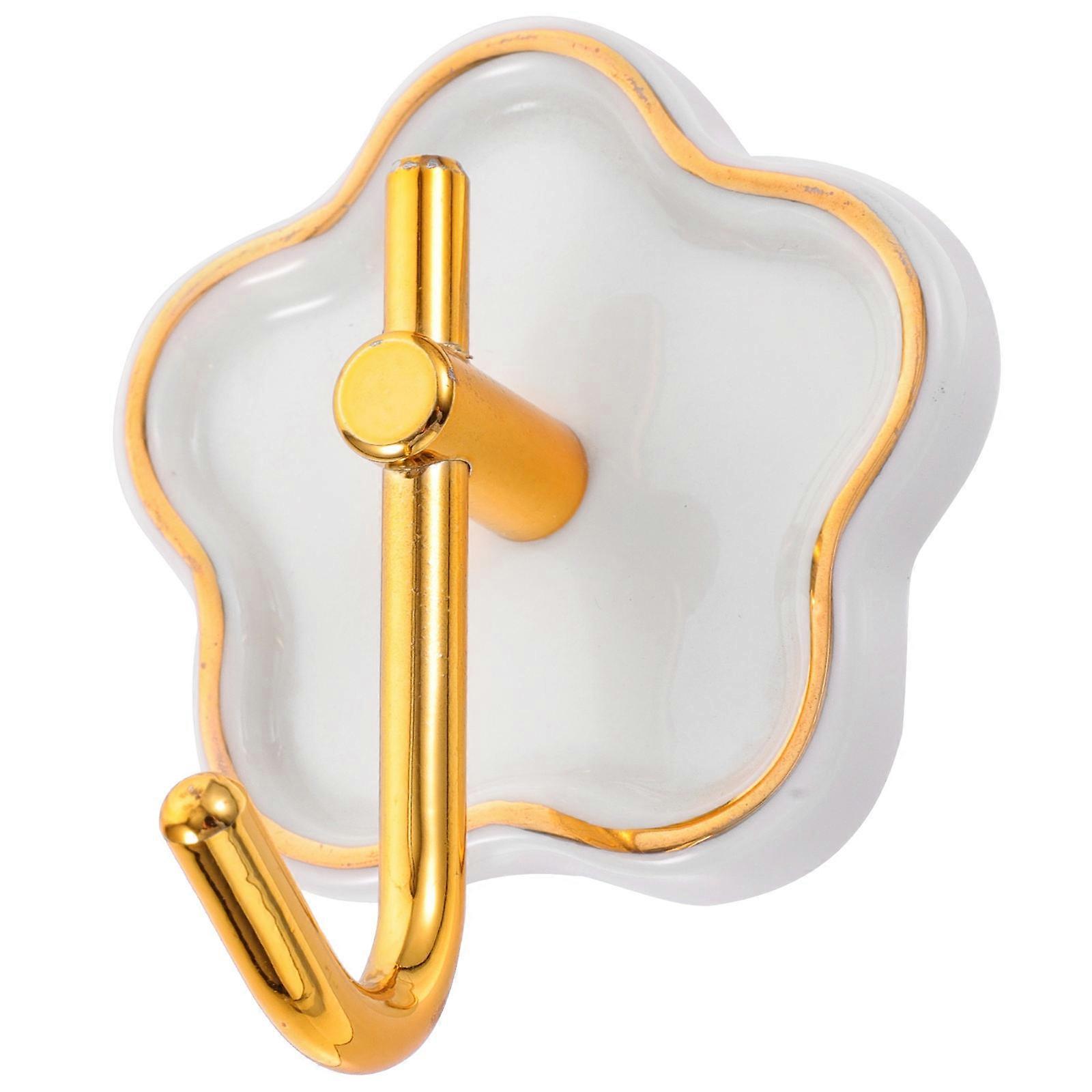 Seramik Duvar Kancası Yapıştırıcı Ağır Hizmet Tipi Elbise Askısı Giriş Kancası 3.46X2.75X2.36in Ev Kullanımı İçin 1 Adet