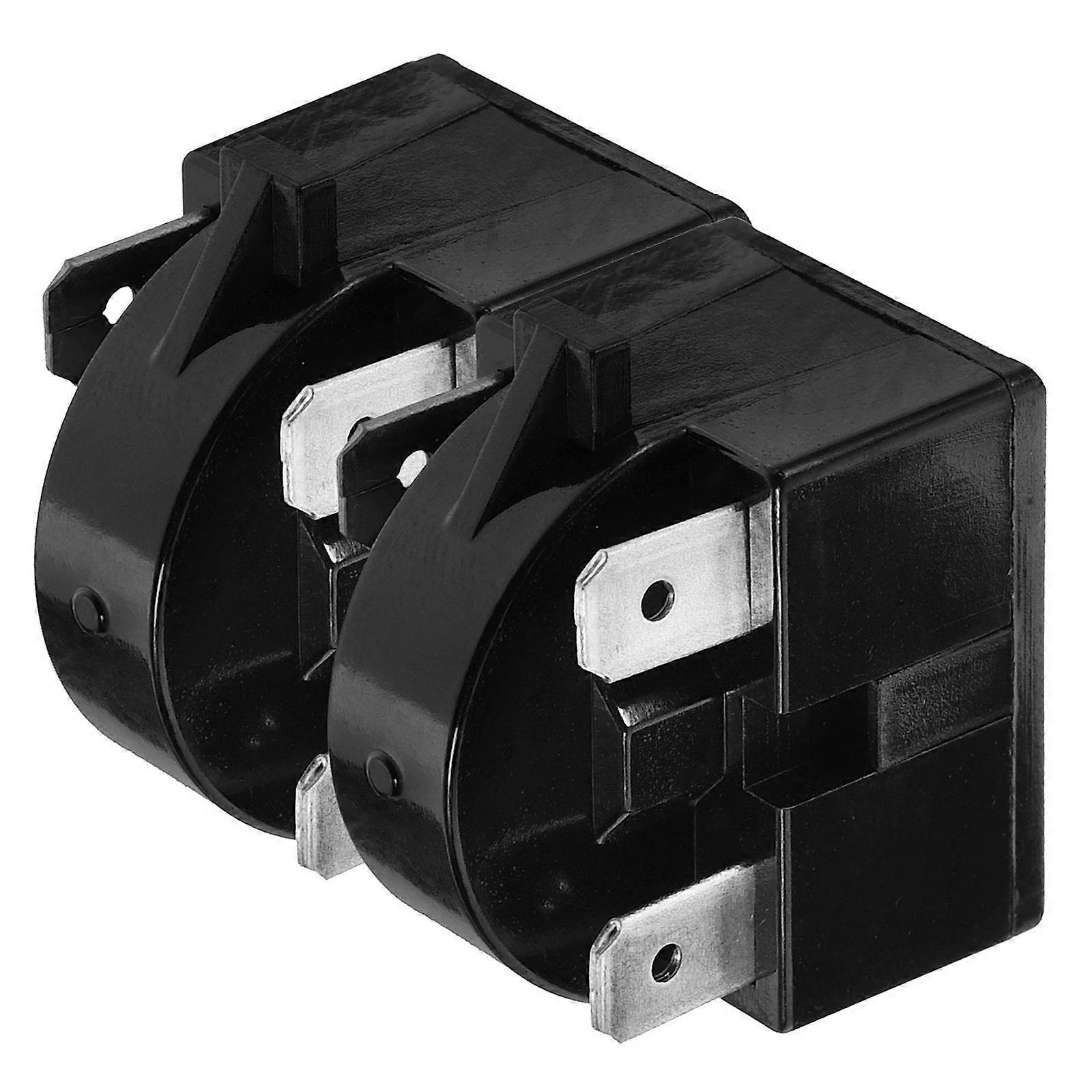 Worgeous 2pcs Refrigerator Compressor Overload Protector Refrigerator Starter Overheating Protectors
