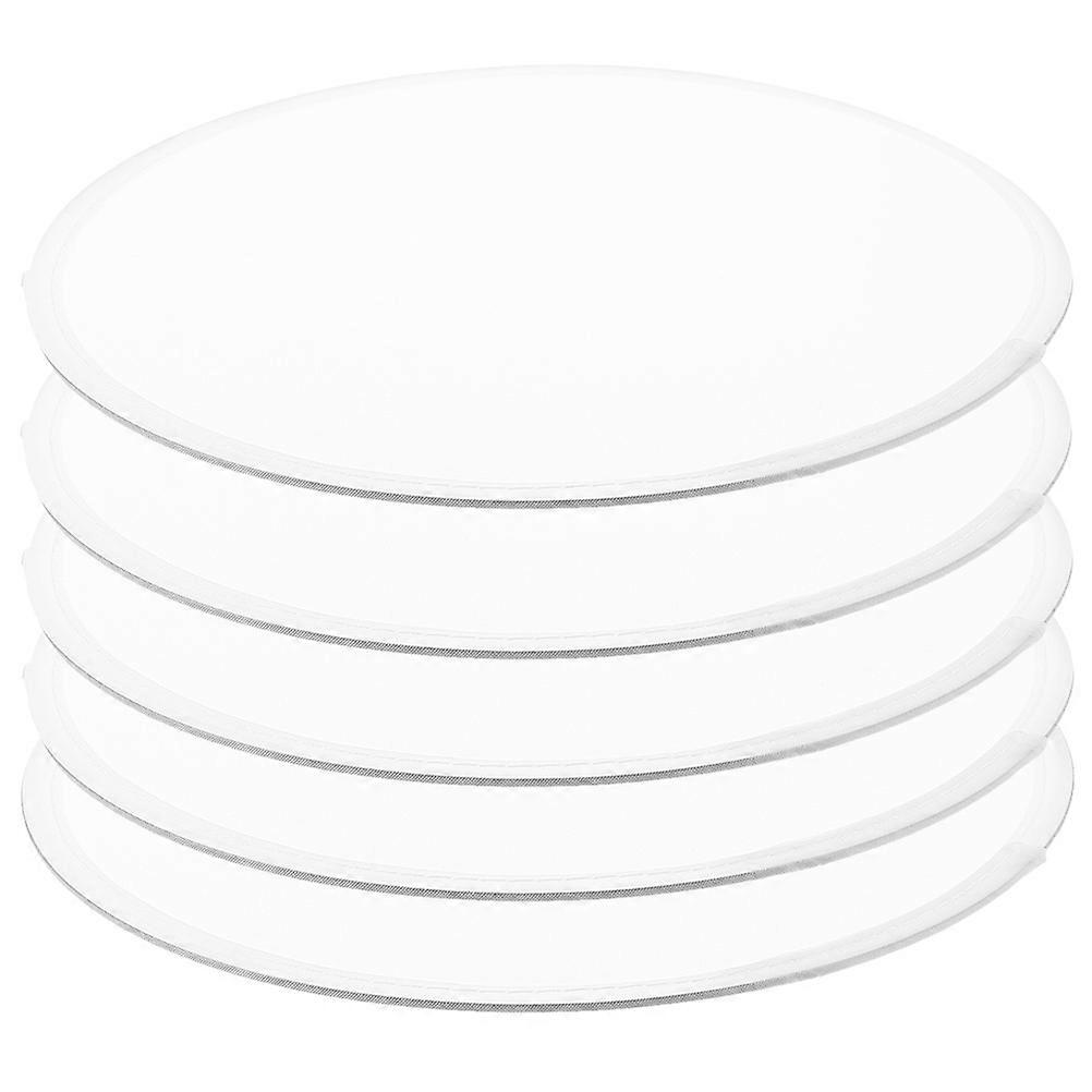 5pcs Foldable Round Fans Handheld Decorative Folding Fans