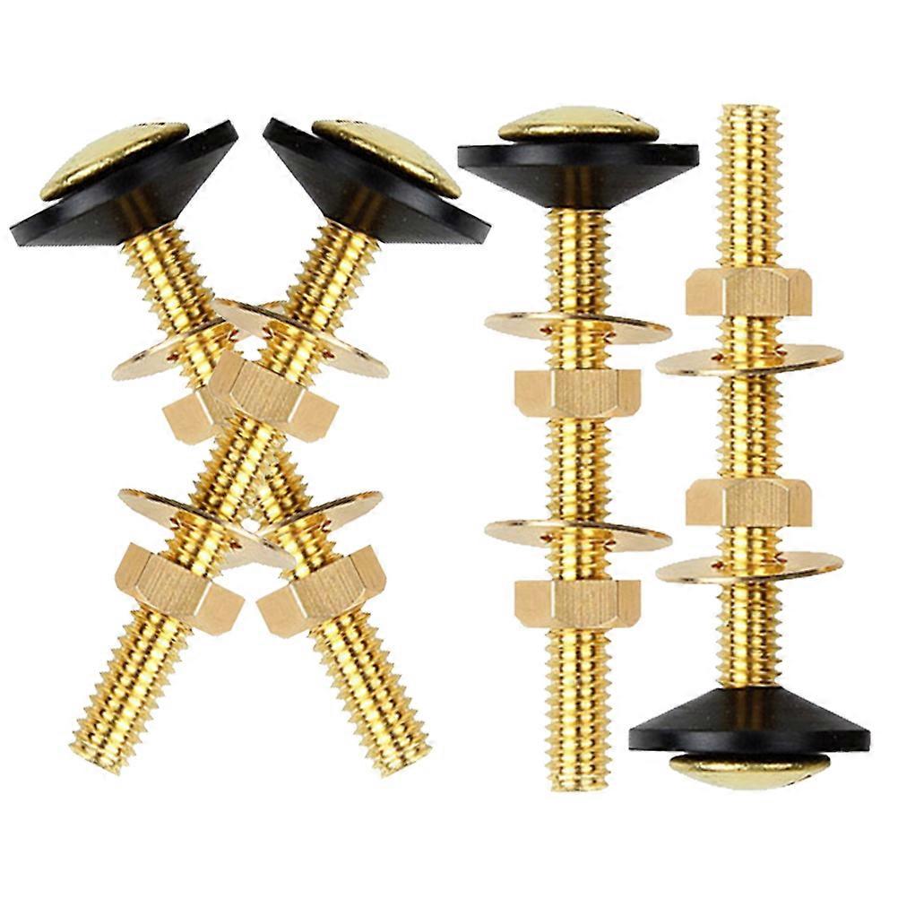 Heavy Duty Toilet Bolts 4Pcs Replacement Universal Design Toilet Seat Bolts Assorted Color For Preventing Slipping