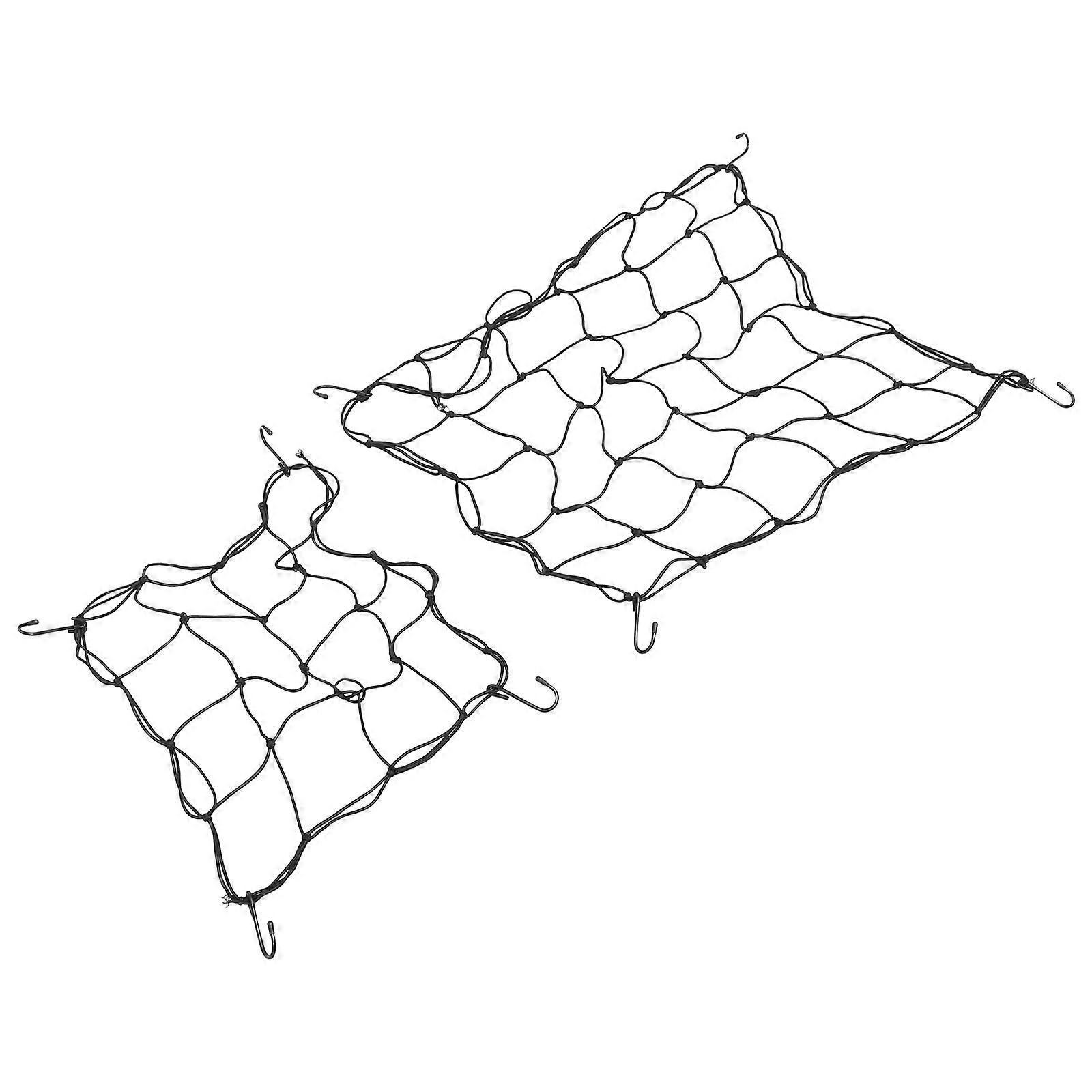 Gardening Elastic Trellis Netting Tree Grow Netting for Plant Support 2Pcs Black