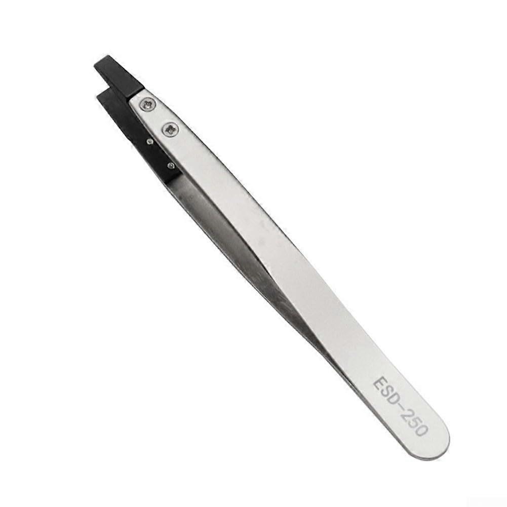 Customizable ESD-250 Antistatic Tweezers for Precision Electronics Maintenance, Various Sizes and Durable Material
