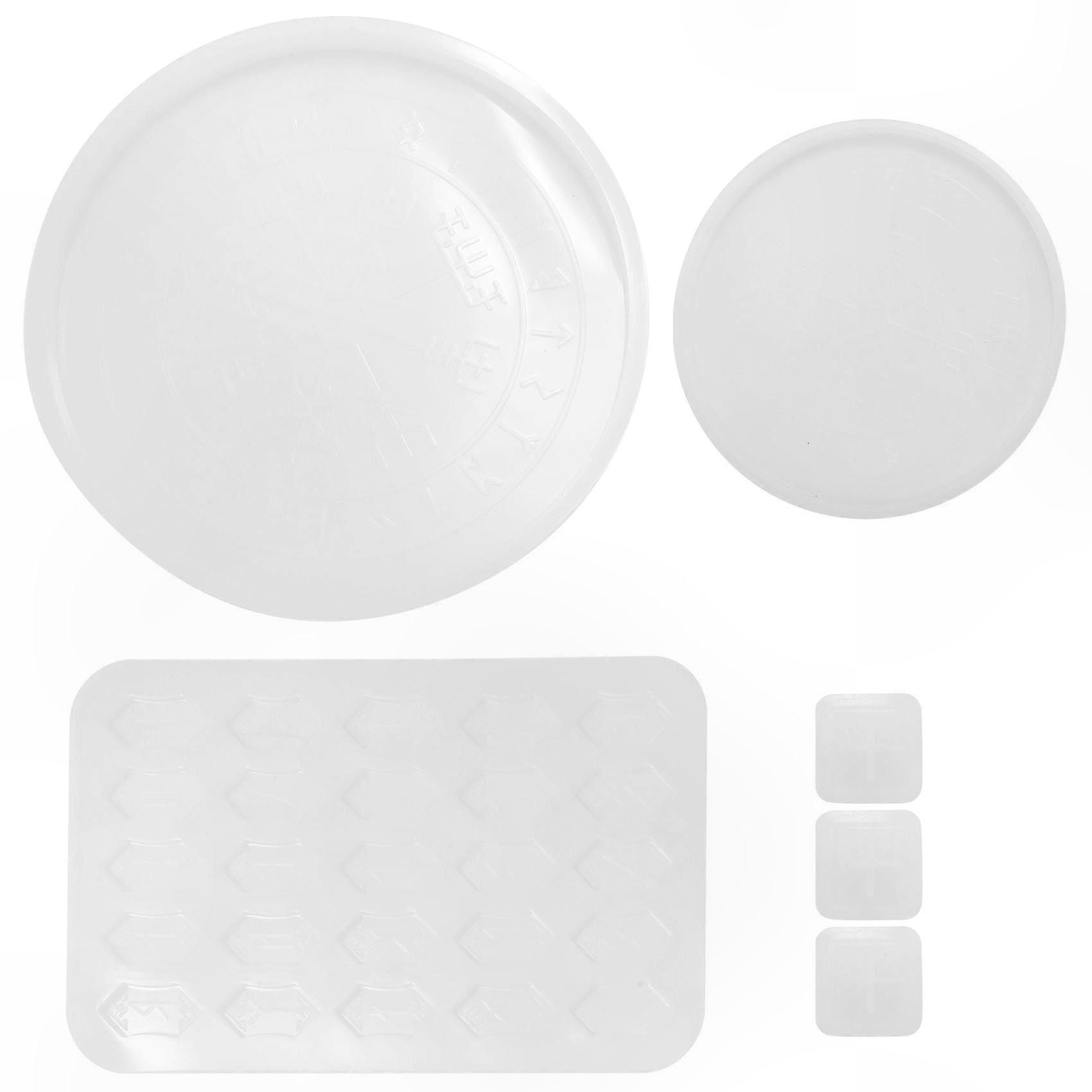 Silicone Mold for Crafting Rune Sets, Divination Coasters, and Compass Designs