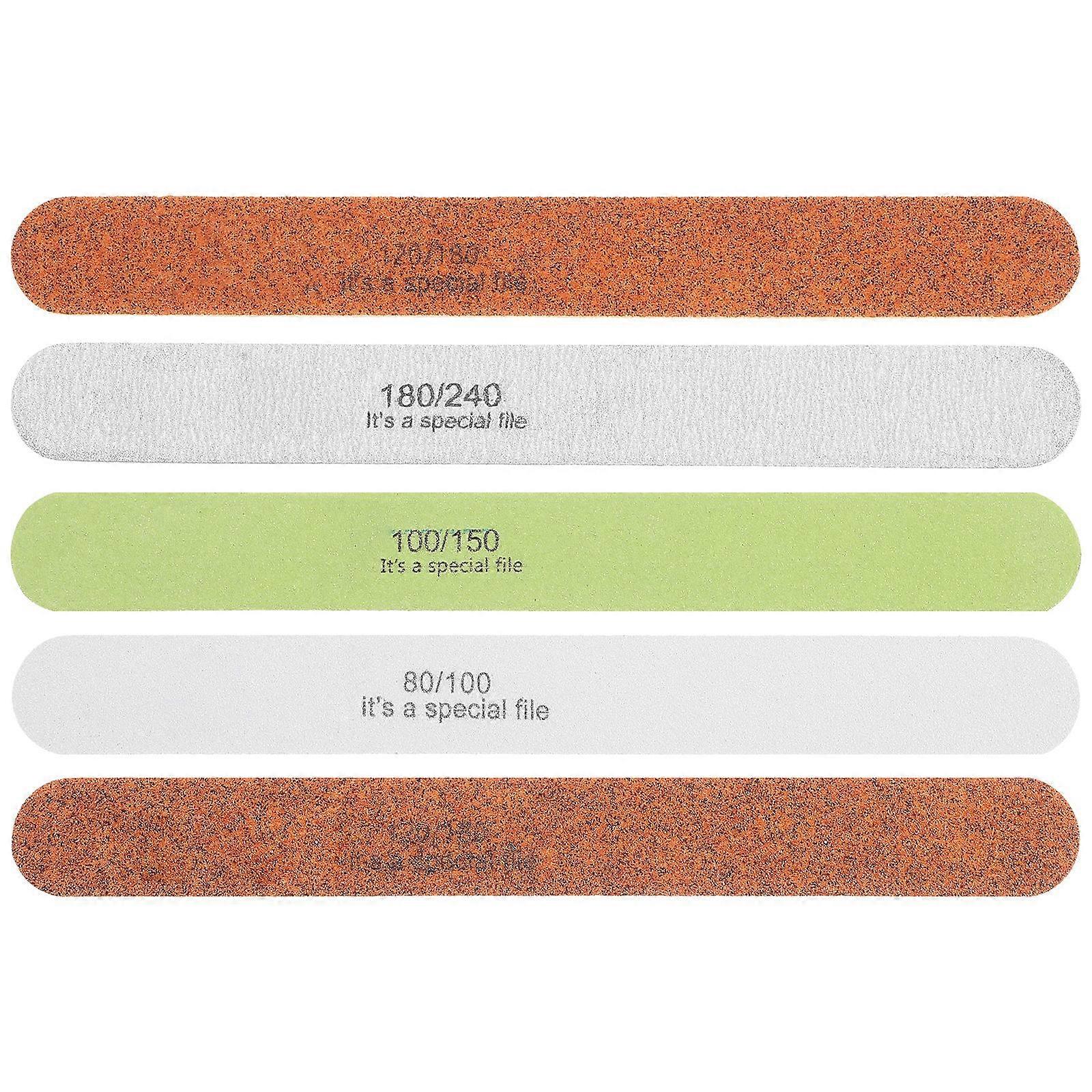 5pcs Sanding Sticks Model Polishing Sticks Assorted Metal and Wood Sanding Tools