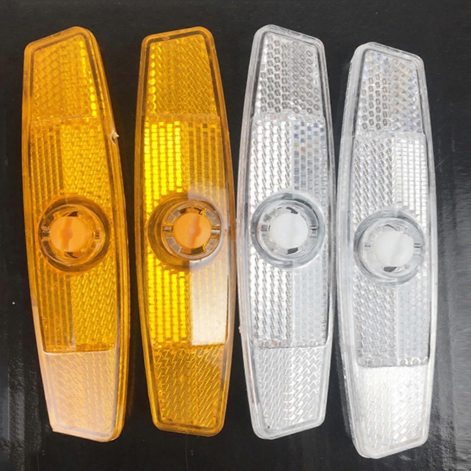 Improve Cycling Safety with This Comprehensive 8 Piece Spoke Reflector Set (yellow)