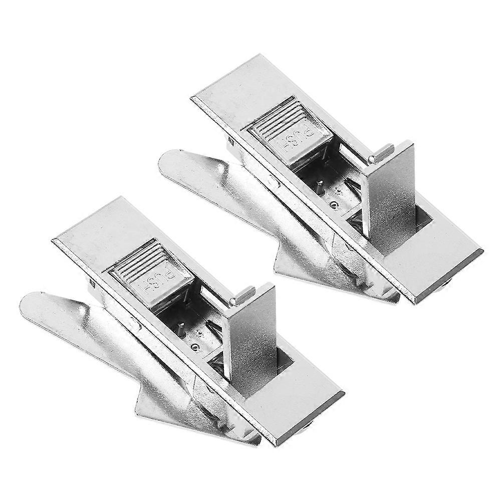 2PCS Electric Cabinet Door Cam Latch Push Button Latch Electric Cabinet Panel Latch for File Cabinets and Mailbox Door Replacement