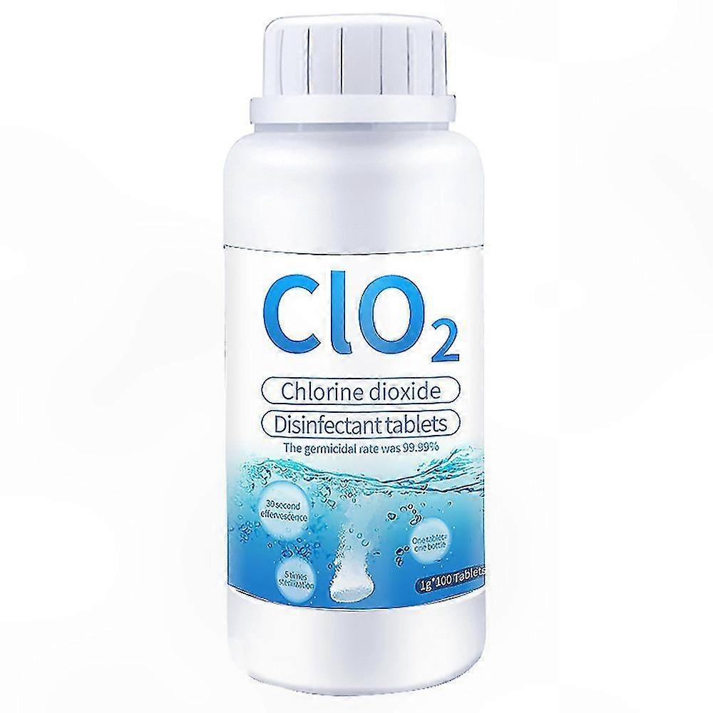 100 Count Multi-Purpose Disinfectant Tablets for Home and Kitchen Use CIO2/CLO2 Sanitizing Solution Cleaner