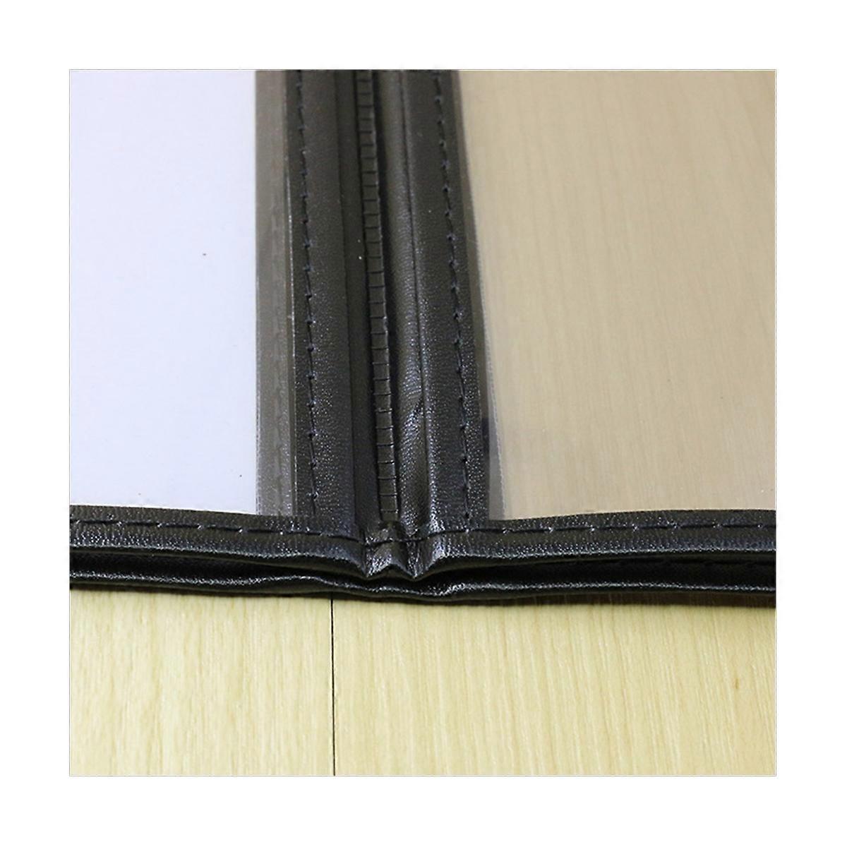 10Pcs Transparent Restaurant Menu Covers for A4 Size Book Style Cafe Bar 4 Pages 8 View