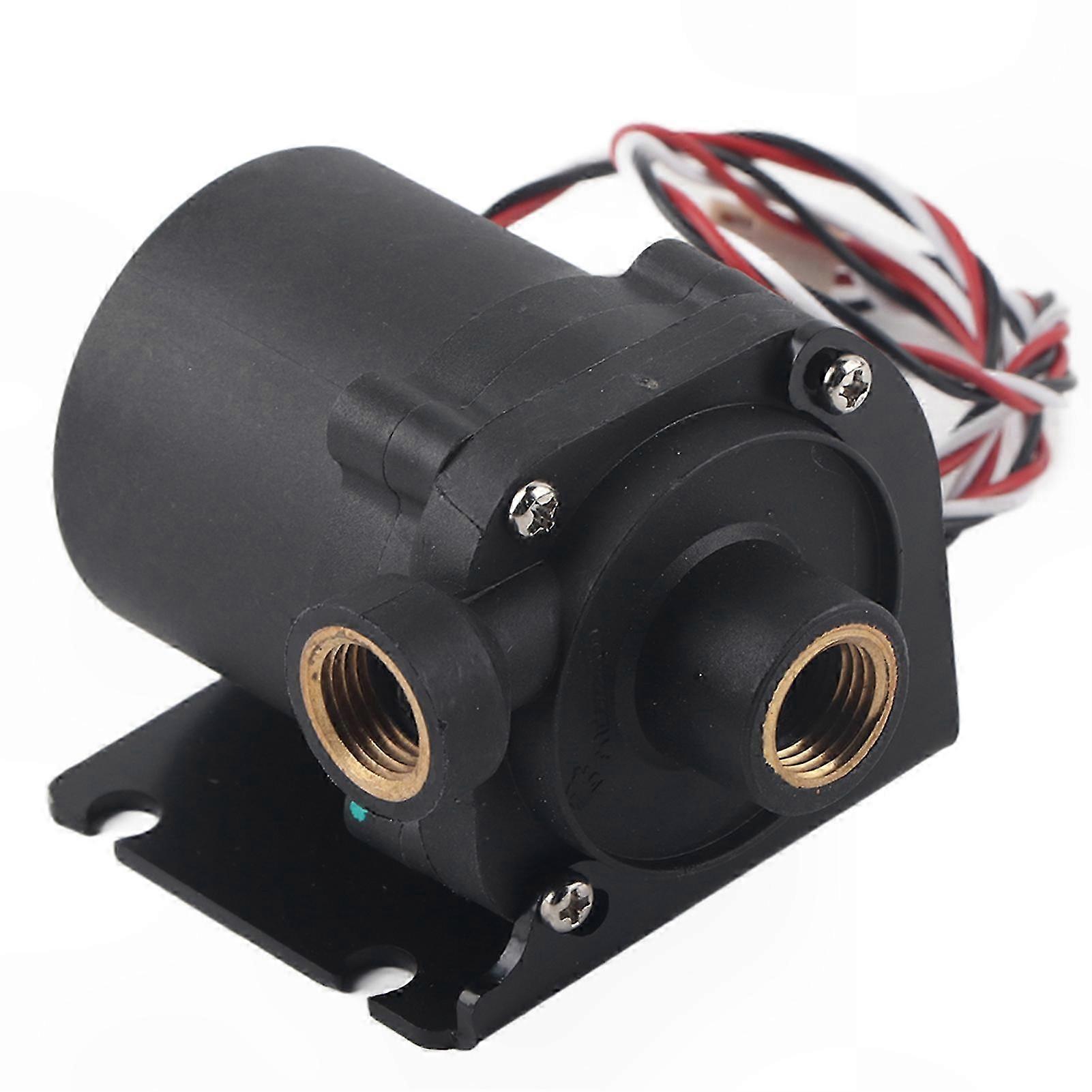 Compact Brushless Water Pump with G1/4 Thread, DC Power, and Left Outlet for Cooling Systems