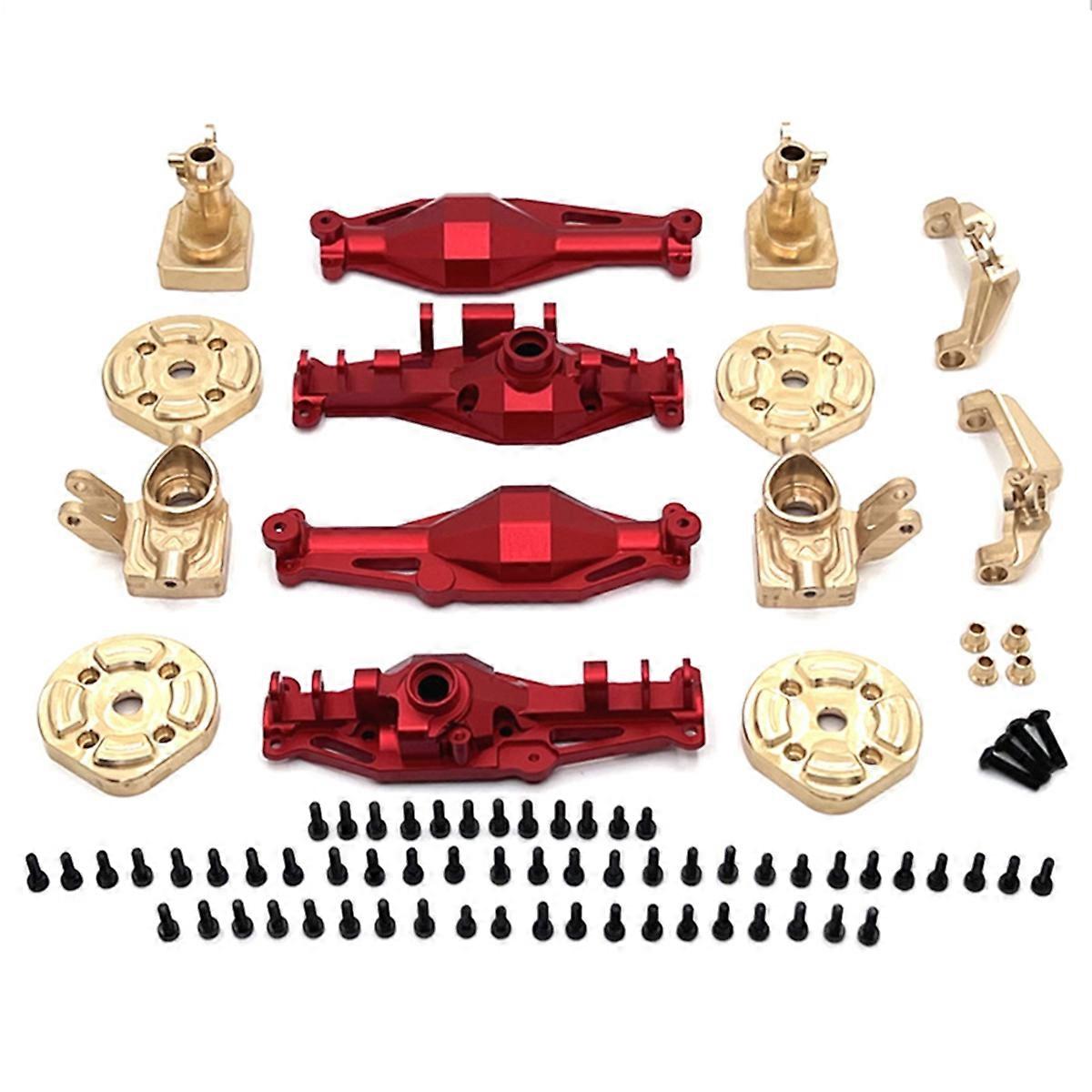 RC Car Axle Housing Bridge Cover Kit for Accessories Red