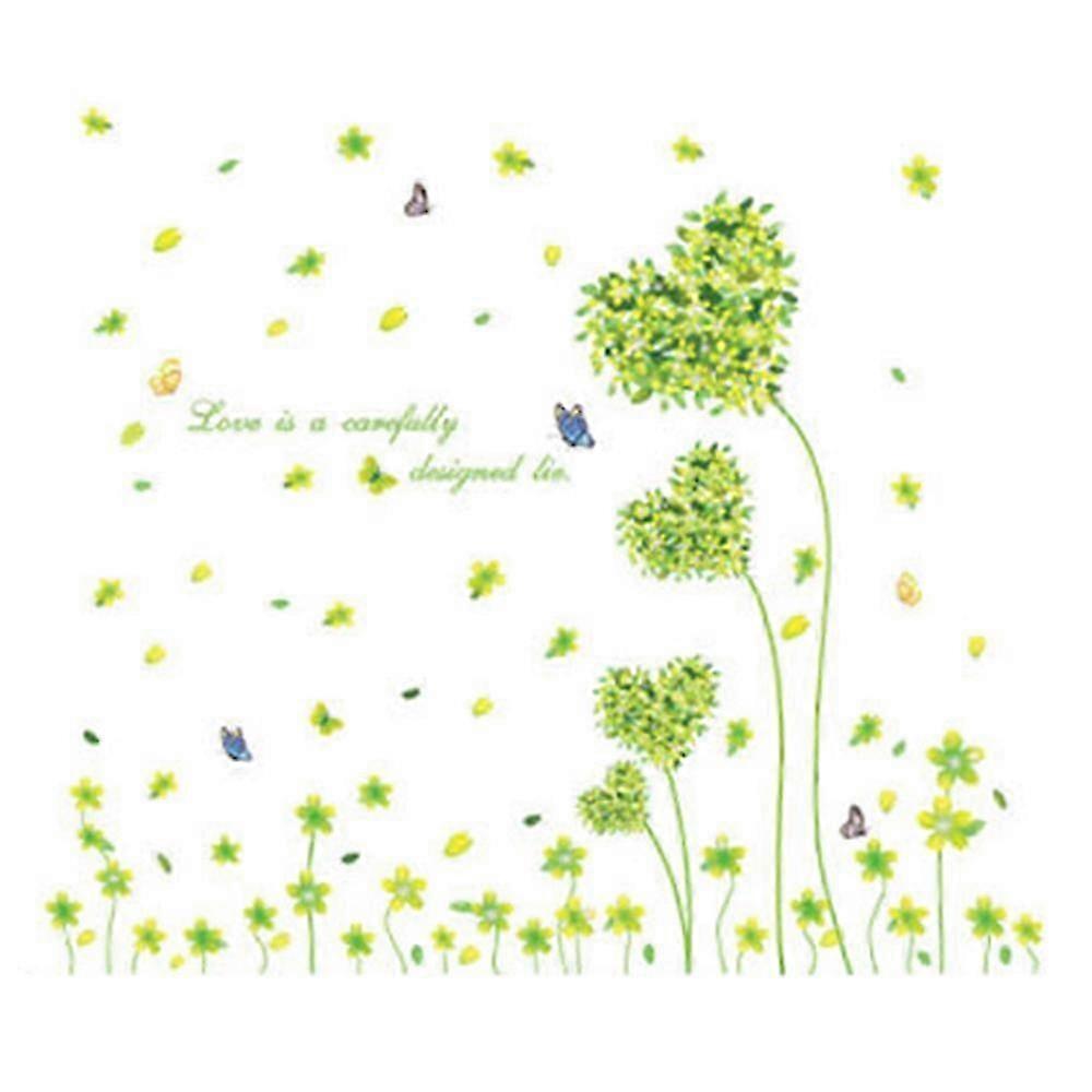Green Love Tree Removeable Wallpaper Wall Sticker