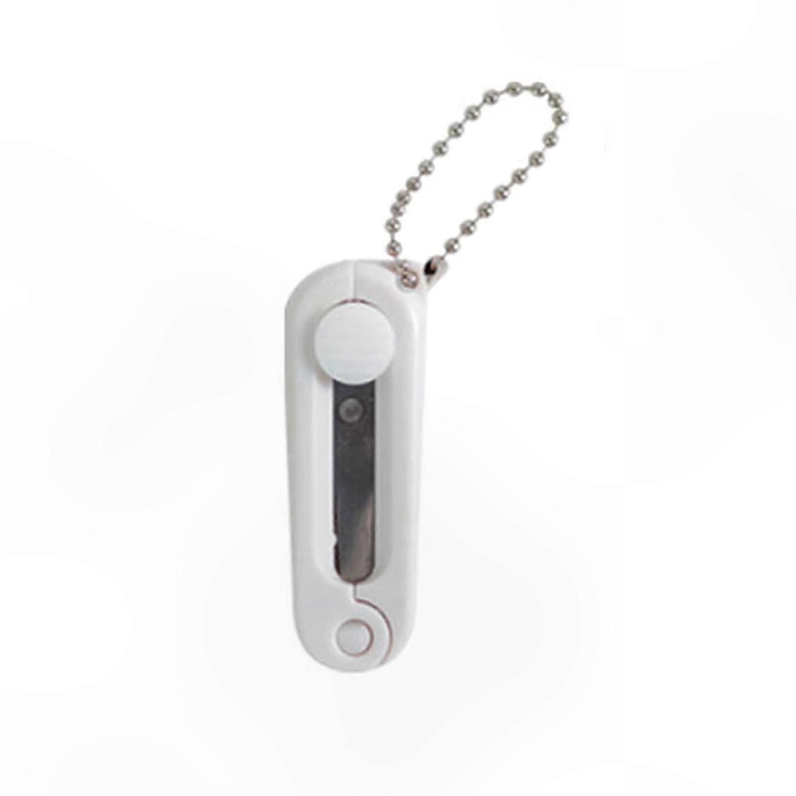 Compact Folding Scissors - Portable Mini Telescopic Tool for School, Travel, and Home Use in White