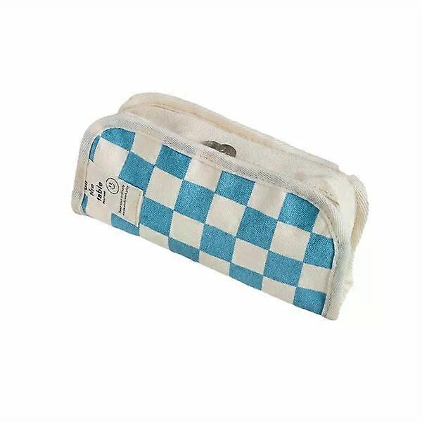 Student canvas pencil case, large capacity, compact and space-saving