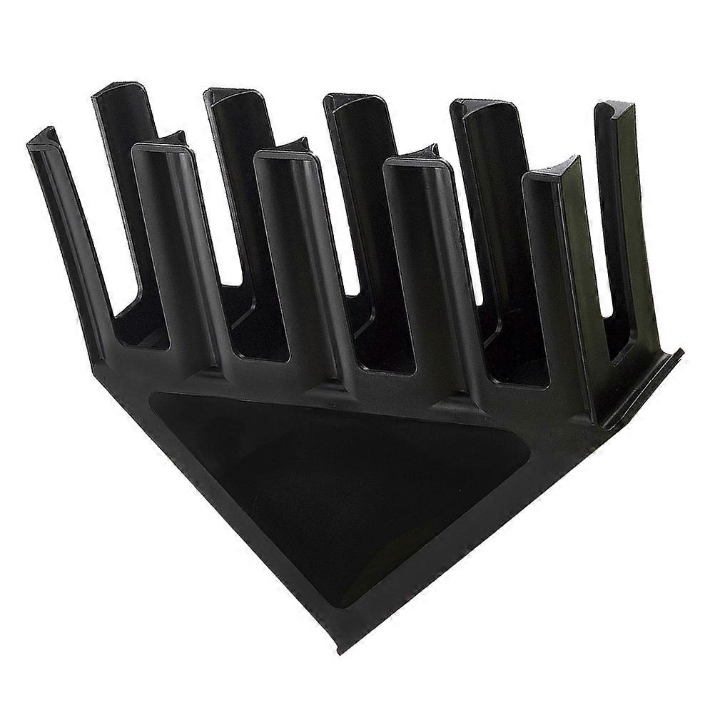Black Stand with 4 Compartments for and Kitchen Counter Organization