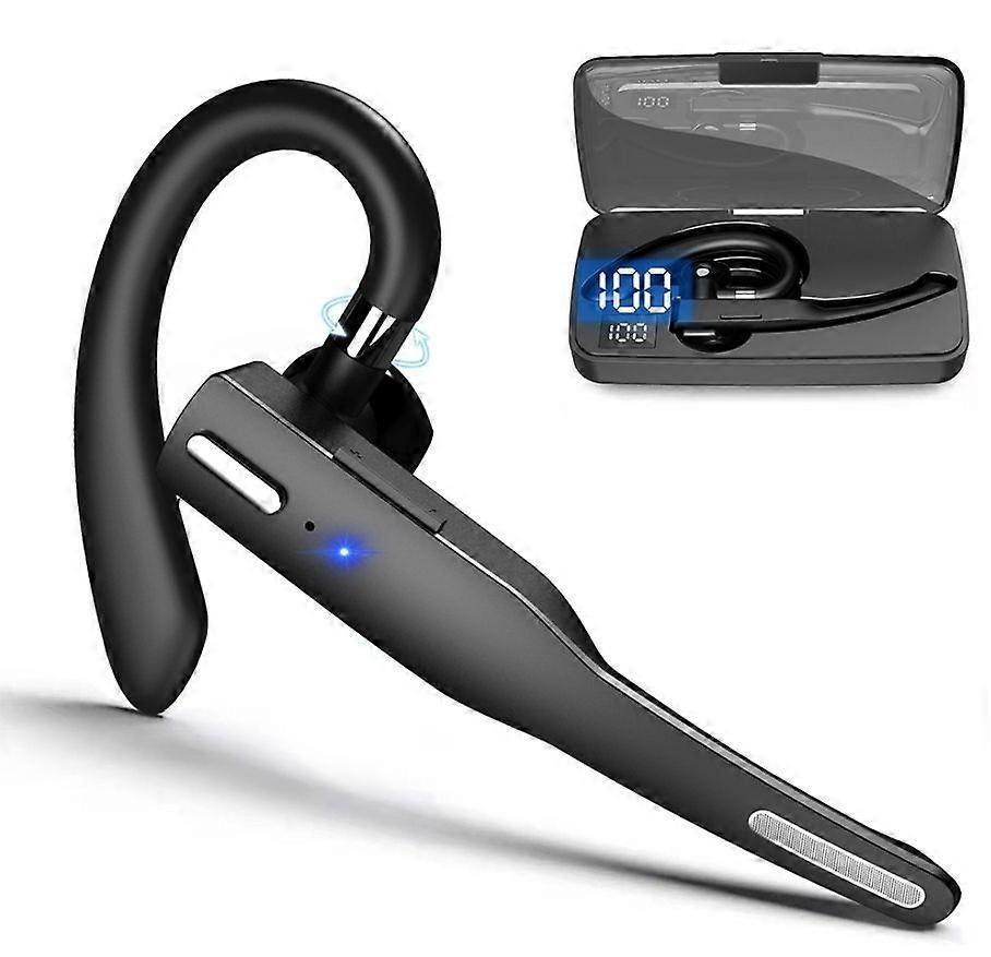 Bluetooth Earpiece for Cell phone, Bluetooth headset Compatible with Android phones and iPhone.(Black)