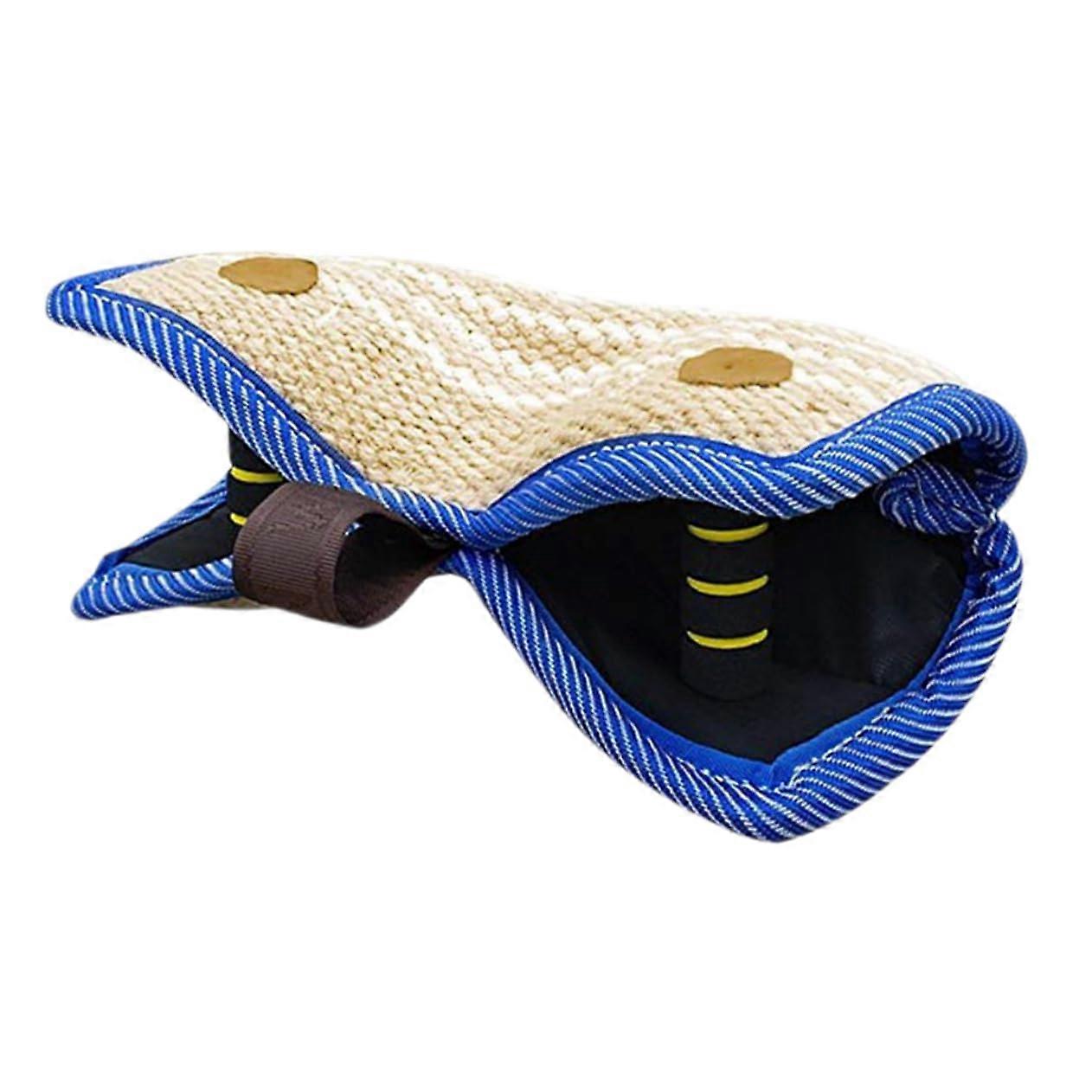 Dog Bite Pillow With Handles Tear Resistant Jute Tug For Medium To Large Dogs Professional Training And Home Use