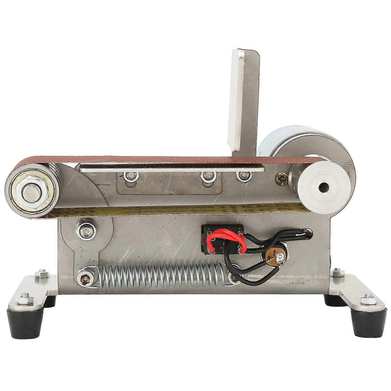 Mini Electric Belt Sander 100W Adjustable Grinder 0-65° Angle