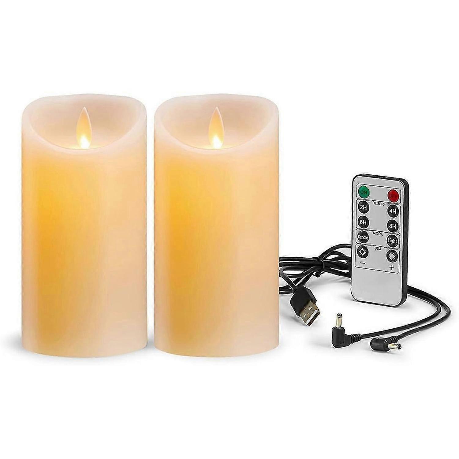 Real Wax Candles with Remote Control,Electronic Waving Lamp Glossy