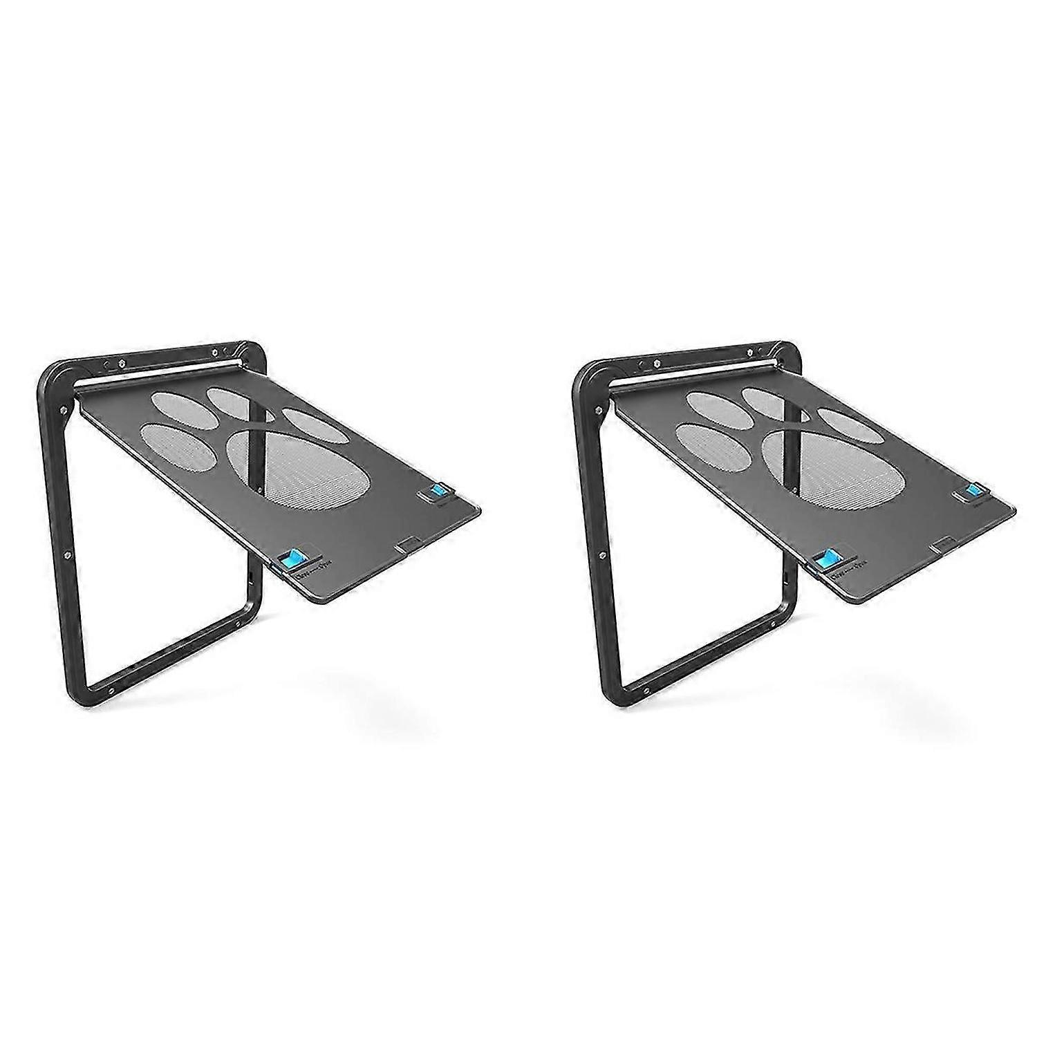 Pet Kitty Dog Door Flap Gate Entry Electronic Screen Window (Small)