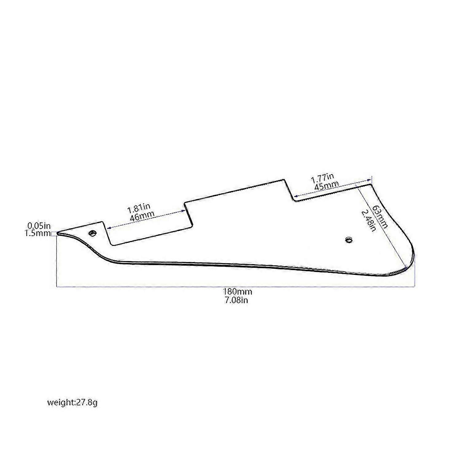 For LP Guitar Pick Guard Scratch Plate Pickguard for Guitar with Bracket and Screws Instrument Part